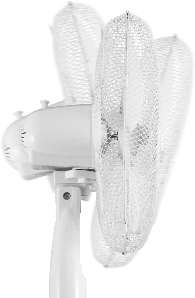 TROTEC Standventilator TVE 16 – 50 Watt, oszillierend 90°, 3 Stufen, Ø 40 cm, höhenverstellbar 50 W