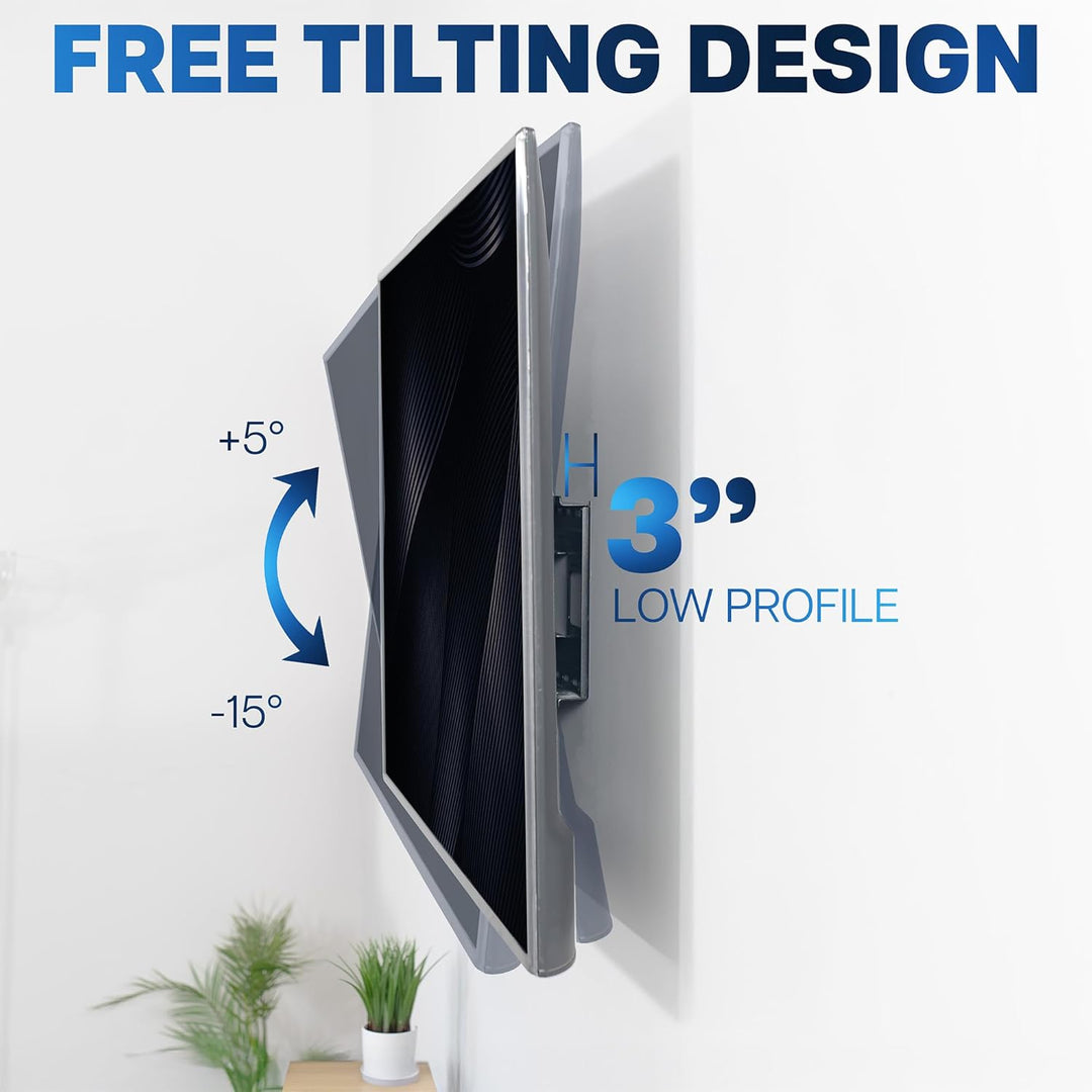 VIVO Robuste, extragrosse, schwenkbare TV-Wandhalterung mit Gelenkarm für 60 bis 120 Zoll LCD, LED,