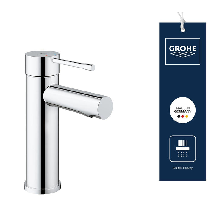 GROHE Essence - Einhand-Waschtischarmatur (wassersparend, mit Temperaturbegrenzer, S-Size), chrom, 3