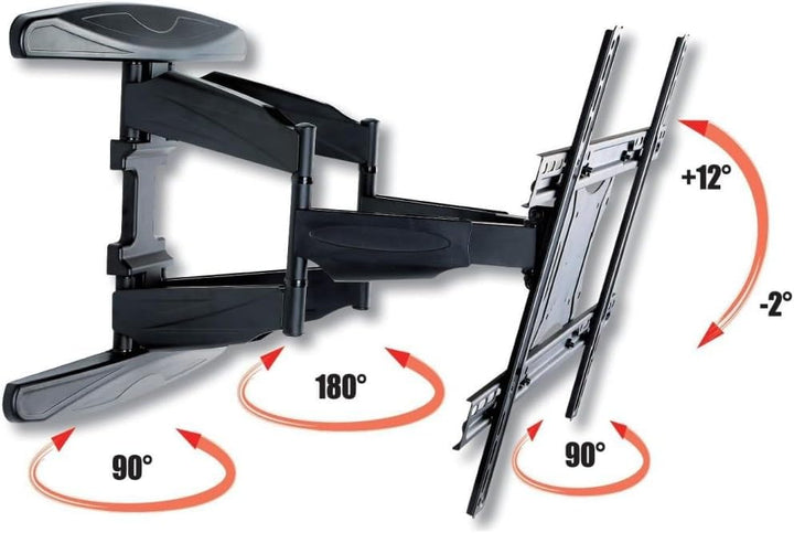 Slim Support Lcd/Led 40-80" Black 40"-80" fino a 496 mm Schwarz, 40"-80" fino a 496 mm Schwarz