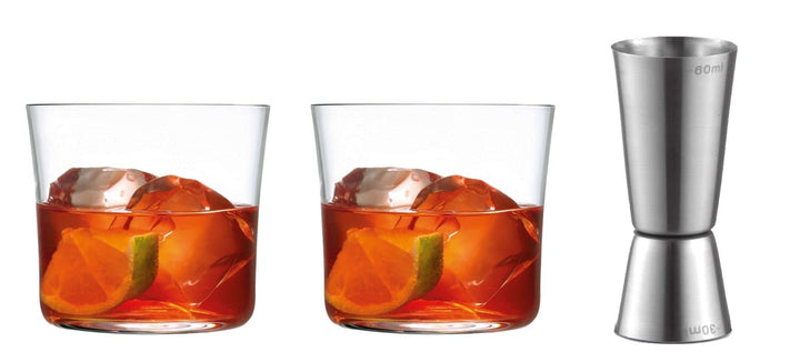 Topkapi Bar & Lounge 251.150 Negroni Gläser 3-tlg Cocktail Set Falco - Fabelhaft für Negroni, 295 ml