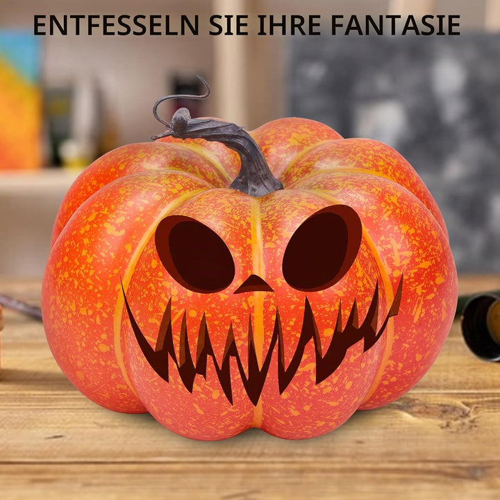 20cm Künstliche Kürbis Herbst Dekoration Faux Schaumstoff Kürbis Gemüse DIY Herbst Halloween Ernteda
