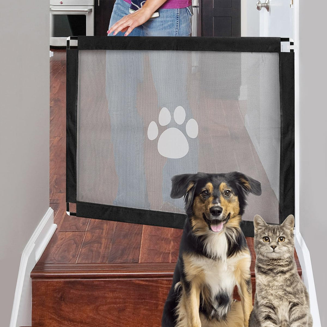 Enjoying Hundeschutzgitter, 100 x 80 cm, Haustier Treppenschutzgitter für Hunde Katzen, Türschutzgit