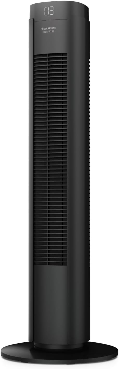 Taurus Babel RCH Turmventilator, 50 W, Höhe 86 cm, 4 Geschwindigkeiten, 3 Modi Normal/Brise/Nacht, T