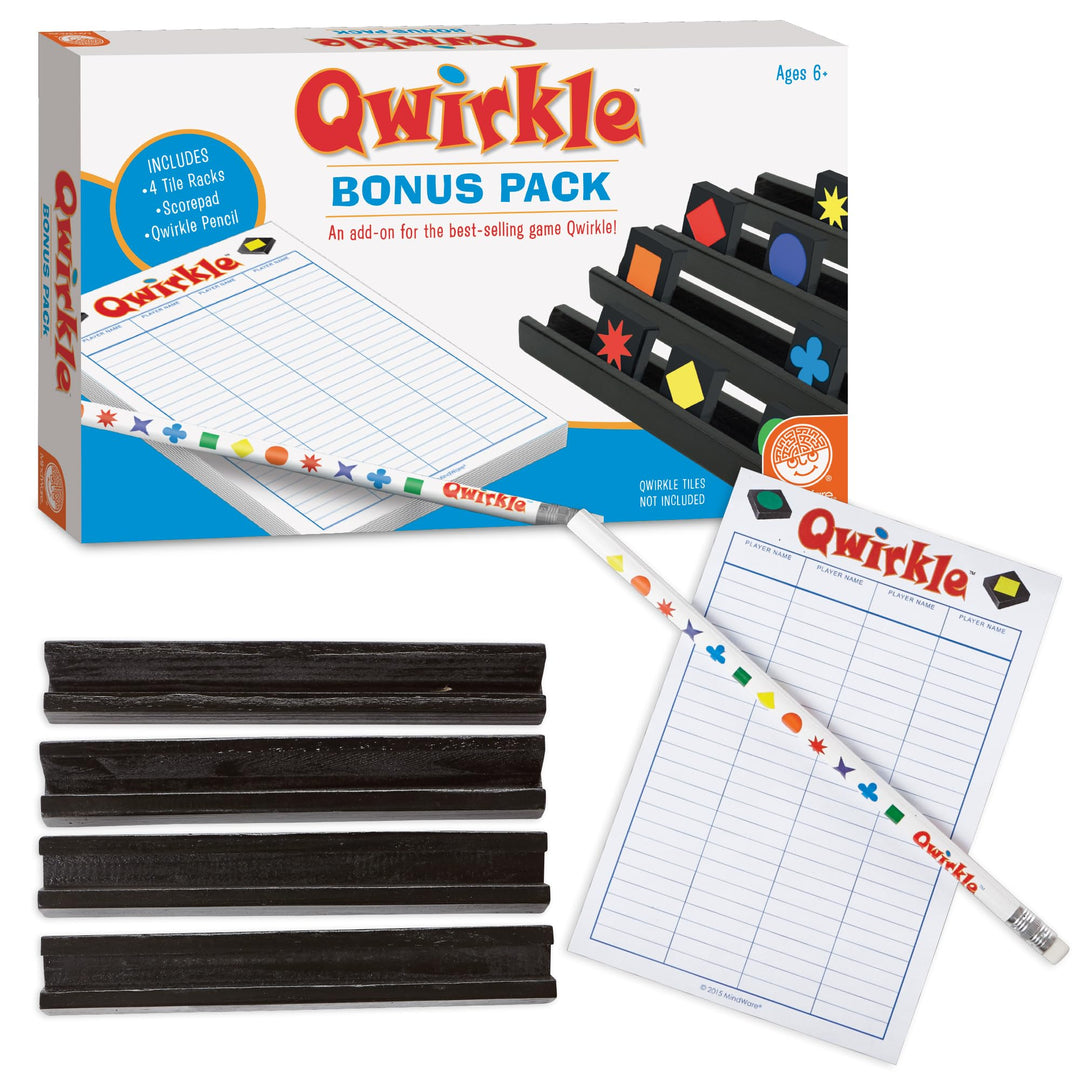 MindWare , Qwirkle Bonus Pack, Board Game, Ages 8+, 2-4 Players