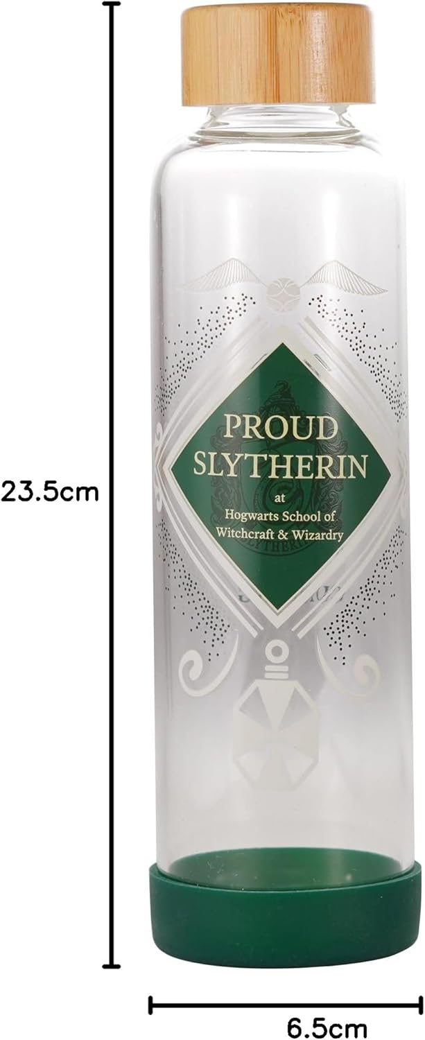 Harry Potter - Fier Serpentard - Bouteille d'eau en Verre 500ml