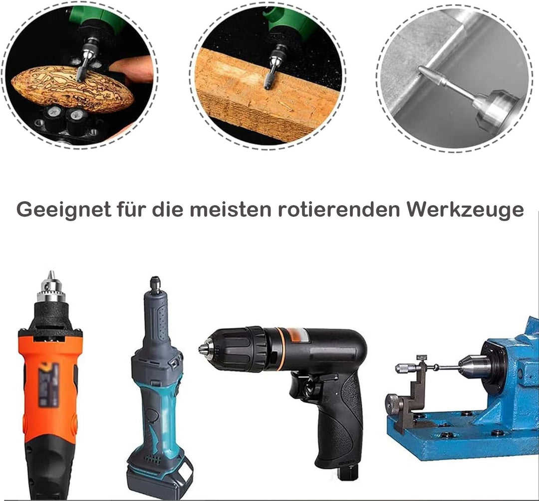 Hartmetall Frässtifte Set,10 Stück Metall Fräser Rotations Bohrer mit 6mm Schaft Hartmetallfräser,Dr