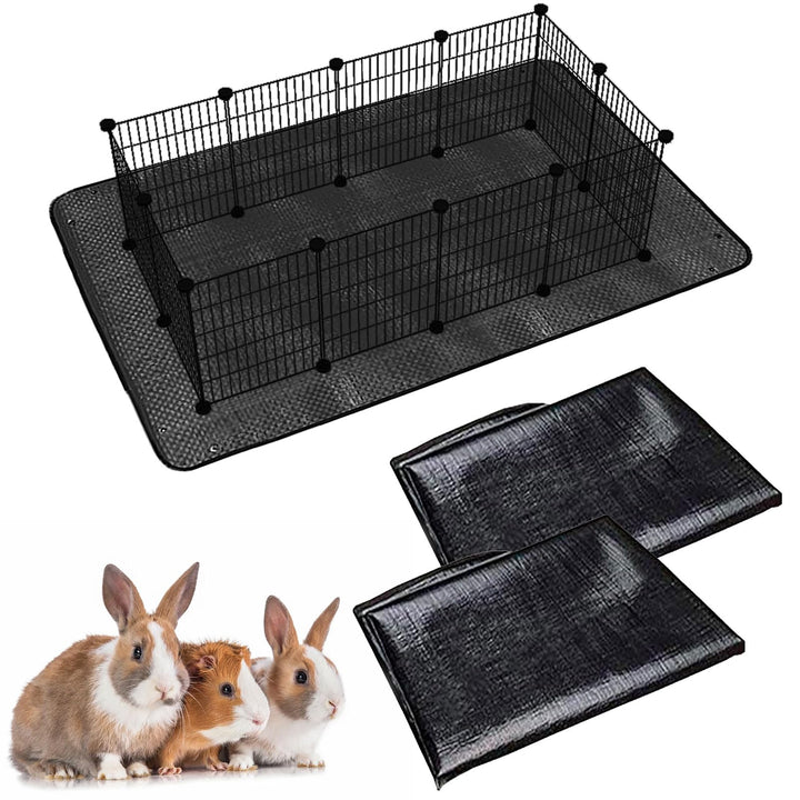 Oncpcare - 2er-Pack wasserdichte Haustier-Matten (150 x 100 cm, wiederverwendbare Basis für Kaninche
