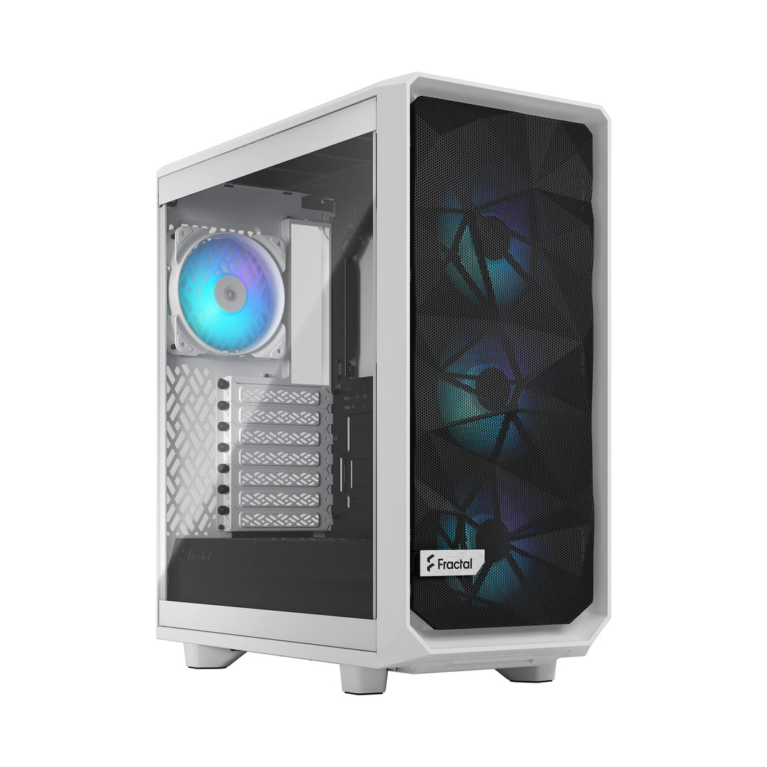Fractal Design Meshify 2 Compact White TG Clear Tint - RGB, FD-C-MES2C-08 RGB White TG Clear Tint