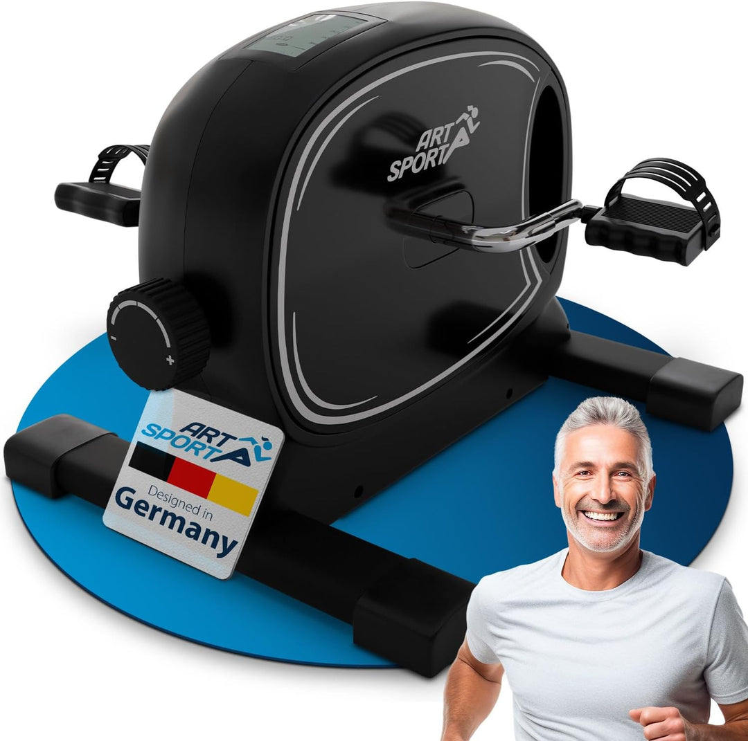 Juskys Pedaltrainer Sportivo - leiser Heimtrainer, Fitnessgerät, Senioren, Armtrainer, Beintrainer,
