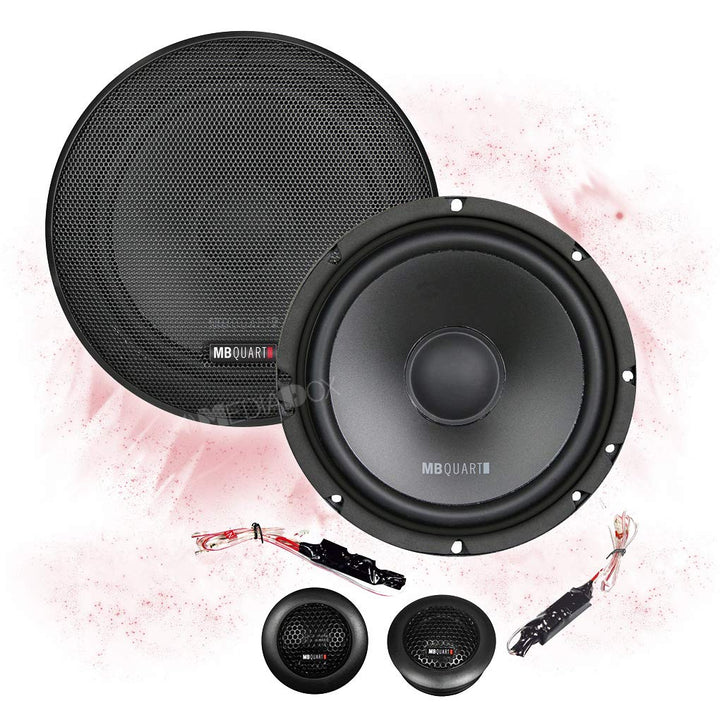 Mediadox Front/Heck 16,5cm/165mm 2-Wege Kompo Auto Lautsprecher/Boxen/Speaker Set von MB Quart (QS16