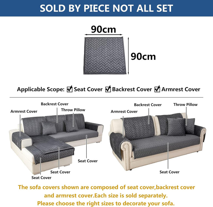 Eismodra Sofa Überzug,Sofabezug 3 Sitzer,Anti-Rutsch-Couch Überzug für L Form Sofaschoner Chaiselong