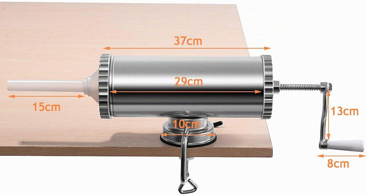 DREAMADE Wurstfüller 3L, Wurstmaschine, Manuelle Wurstfüllmaschine, Wurstspritze Wurstpresse inkl. 3