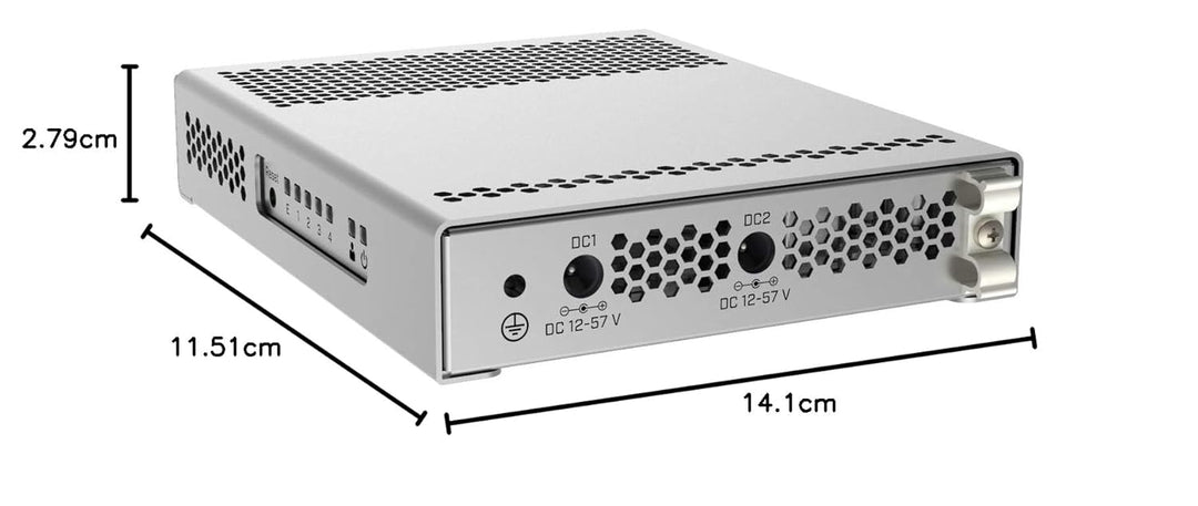MikroTik CRS305-1G-4S+IN Switch 5 Anschlüsse 4 x SFP+ + 1 x 10/100/1000 (PoE)