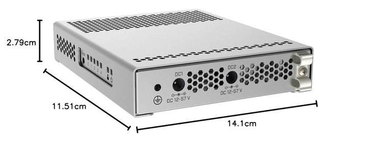 MikroTik CRS305-1G-4S+IN Switch 5 Anschlüsse 4 x SFP+ + 1 x 10/100/1000 (PoE)