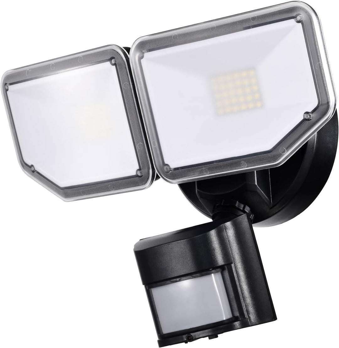 40W LED Sicherheitsleuchten Bewegungsmelder Licht Aussen 180 Grad 4000LM 5000K ETL Wasserdicht Klar