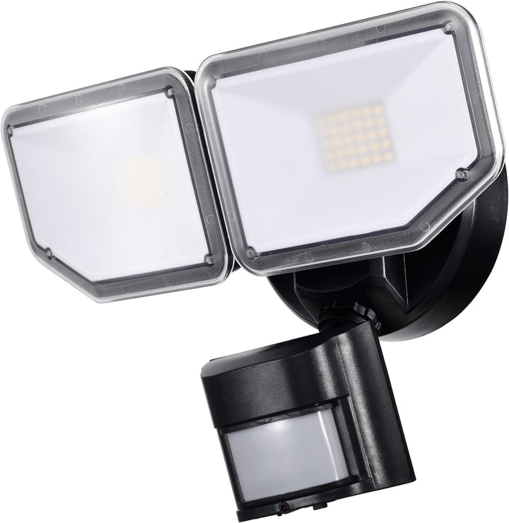 40W LED Sicherheitsleuchten Bewegungsmelder Licht Aussen 180 Grad 4000LM 5000K ETL Wasserdicht Klar