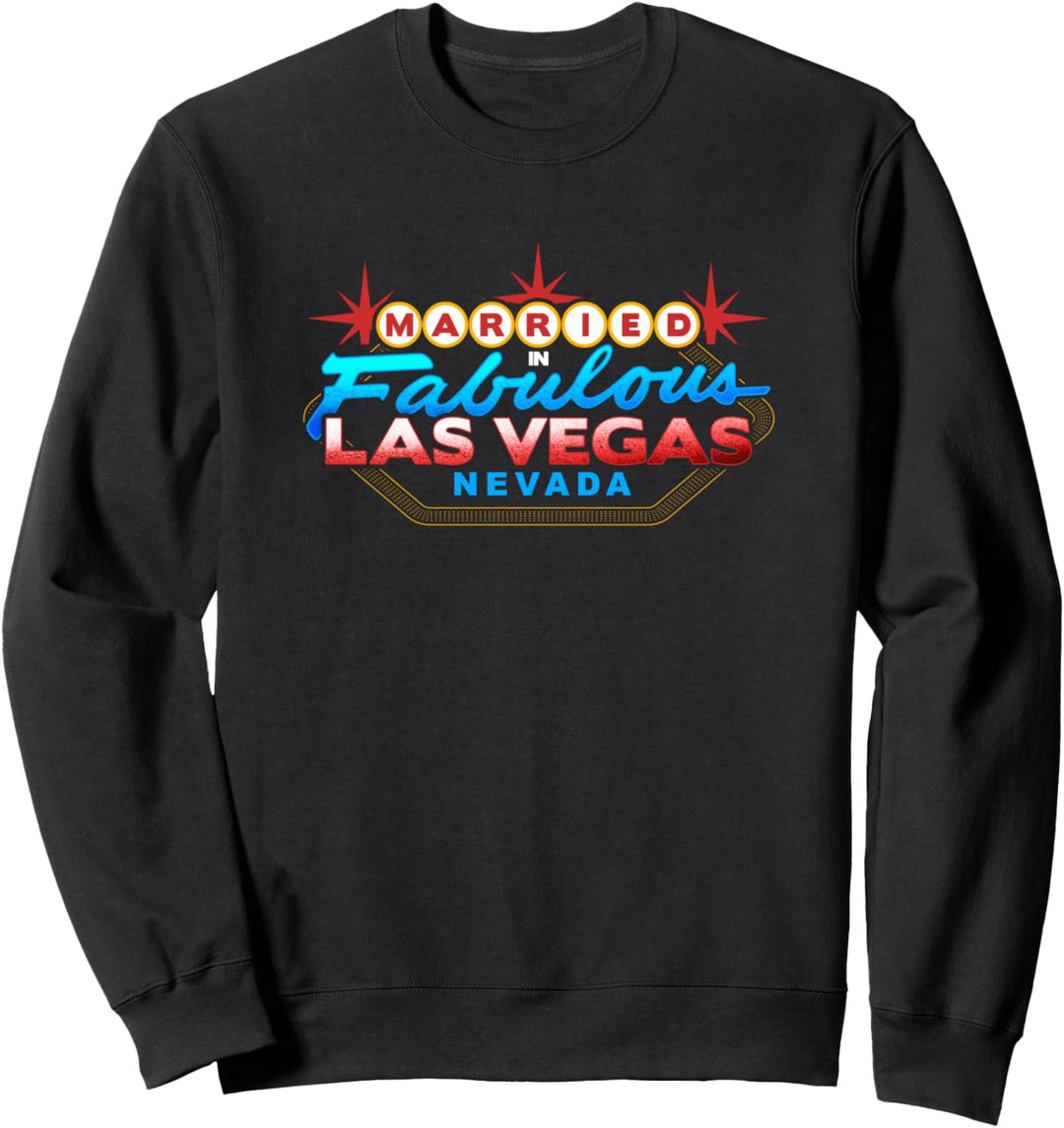 Verheiratet in Las Vegas Nevada Cool Verlobungsparty Sweatshirt