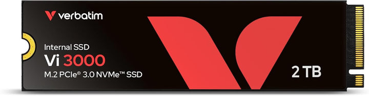 Verbatim Vi3000 NVMe M.2 Internal SSD, internes SSD-Laufwerk mit 2 TB Datenspeicher, Solid State Dri