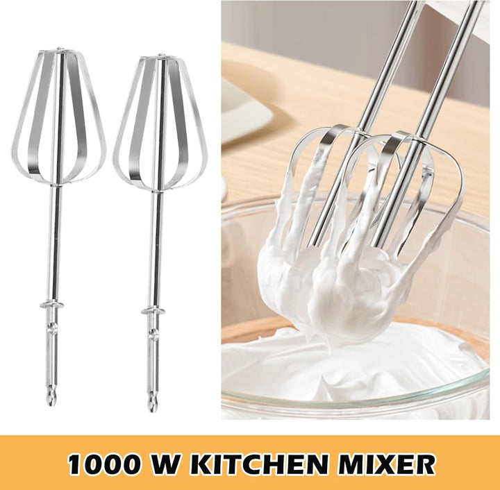 Handmixer, 400w Handrührgerät mit 5 Geschwindigkeiten und Turbofunktion Hand Mixer Leiser Betrieb Oh