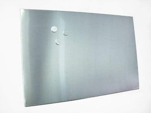 Zeller 11119 Magnettafel 60 x 80 cm, edelstahl 60 x 80 cm Single, 60 x 80 cm Single