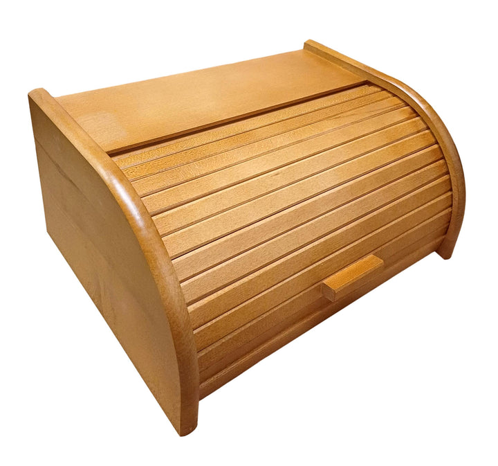 Brot-Box aus Holz, aufrollbar oder herunterklappbar, verschiedene Versionen erhältlich, holz, braun,