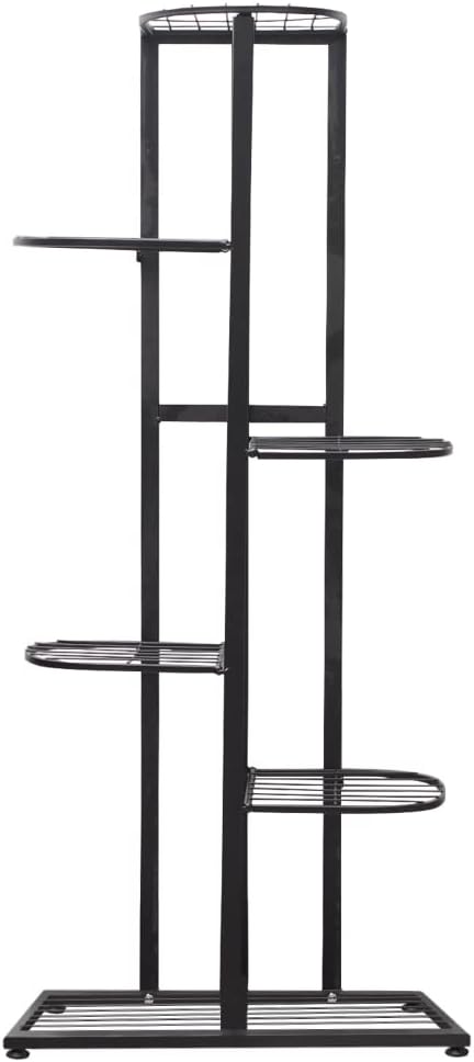 Cre Cra Blumenständer Metall mit 6 Ebenen,Blumentreppe Modern Pflanzentreppe für innen und aussen Ga