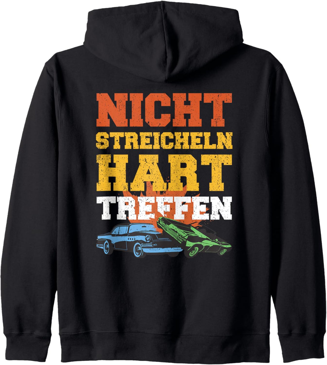 Nicht Streicheln. Hart Treffen. Stockcar Design. Cooles Kapuzenjacke