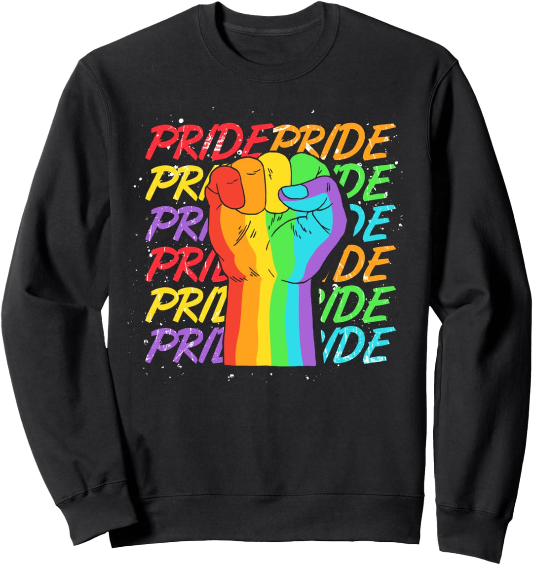 Gay Pride Month Queer LGBTQ Regenbogen Flagge Faust LGBT Sweatshirt