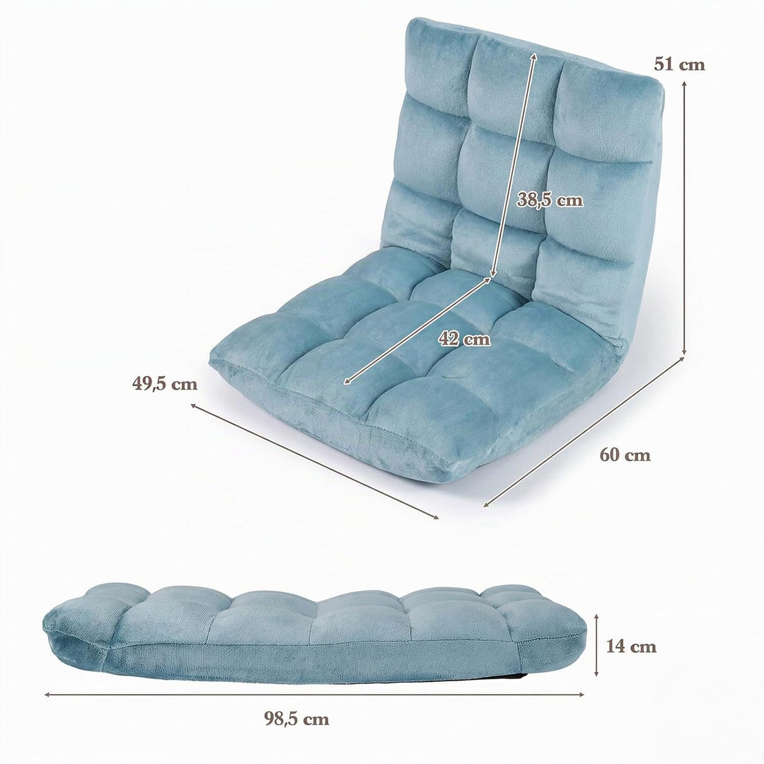 RELAX4LIFE Bodenstuhl Klappbar, Bodensessel mit Verstellbarer Rückenlehne &amp; Liegefunktion, Relaxsess