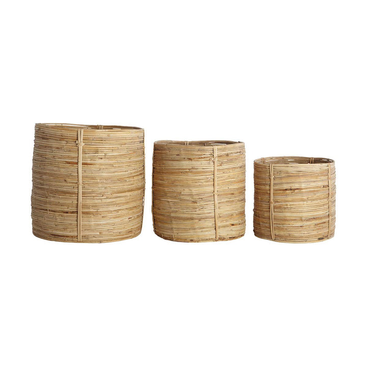 House Doctor 205730903 Korb, Chaka, Nature, Set mit 3 Grössen, S 22 cm. M: Dm 26 cm. L:Dm, h: 30 cm,