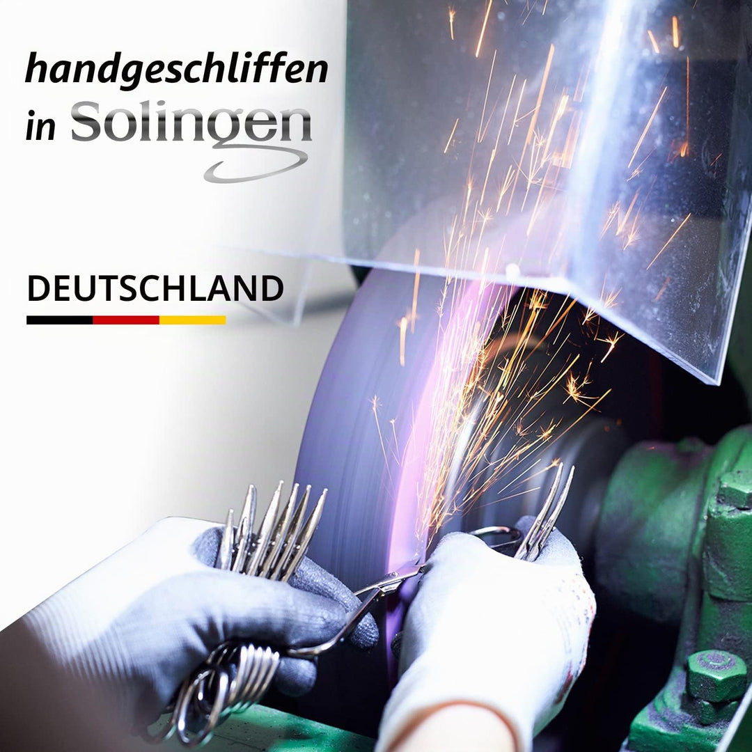 marQus Maniküre Set Herren und Damen 7 Teile mit Nagelzange Solingen Made in Germany für Hand- und F