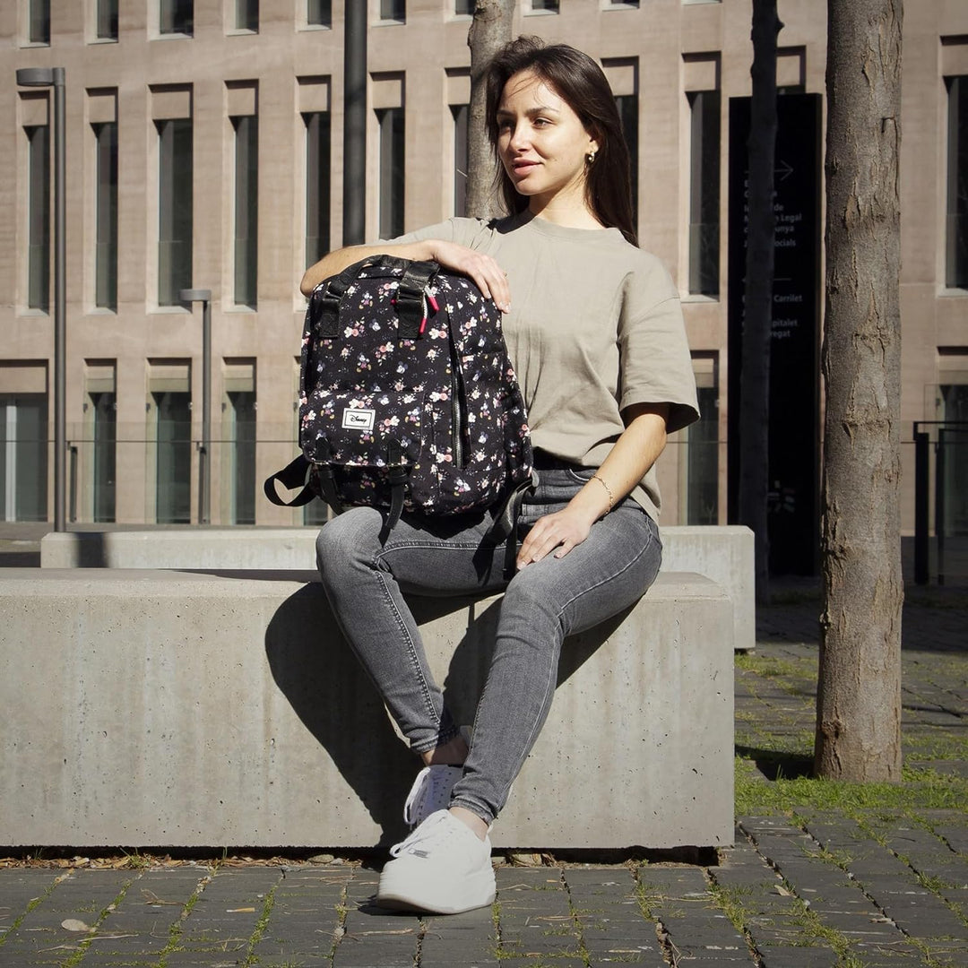 Disney Mickey Mouse Nature Rucksack, Schwarz , Einheitsgrösse, Pfirsich Rucksack 36cm Peach Rucksack