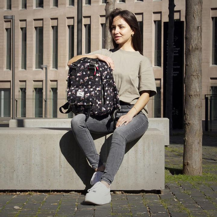 Disney Mickey Mouse Nature Rucksack, Schwarz , Einheitsgrösse, Pfirsich Rucksack 36cm Peach Rucksack