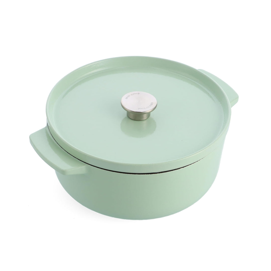 KitchenAid Cast Iron 26cm/5,2L Kasserolle mit Deckel, Hochwertig, Robust &amp; Langlebig, Anbraten, Bräu