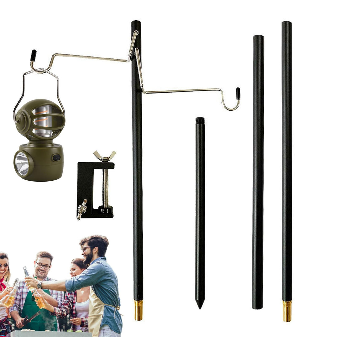 Laternenaufhänger | Camping-Aufhänger,Zusammenklappbarer Laternenständer aus Aluminium, Laternenpfah