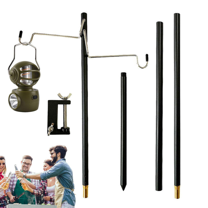 Laternenaufhänger | Camping-Aufhänger,Zusammenklappbarer Laternenständer aus Aluminium, Laternenpfah