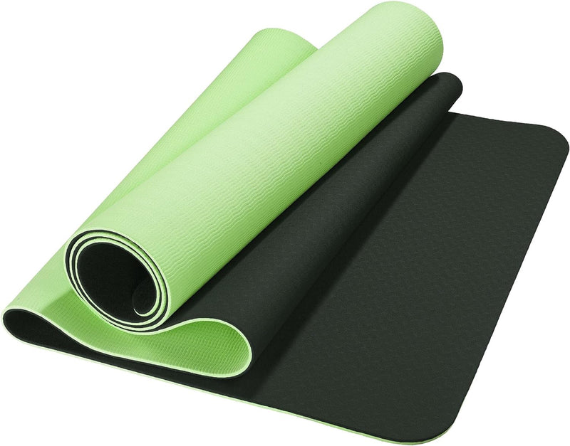 CelinaSun Fitnessmatte 183 x 61 cm Yoga Matte TPE Sportmatte rutschfest Gymnastikmatte Pilates Fitne