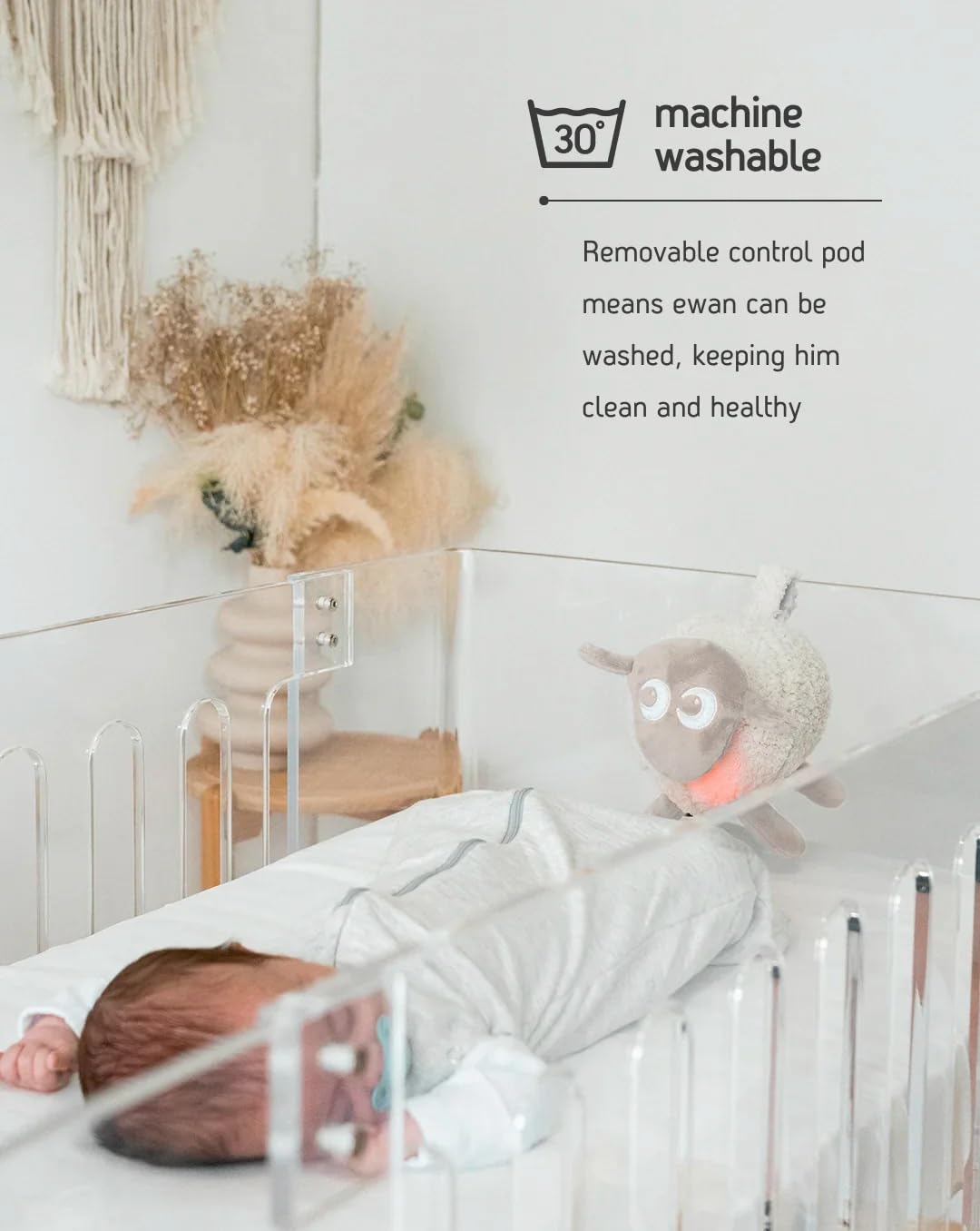 Sweet Dreamers, Wiederaufladbare Ewan Deluxe, Beige | Baby &amp; Kleinkind White Noise Sound Machine | S