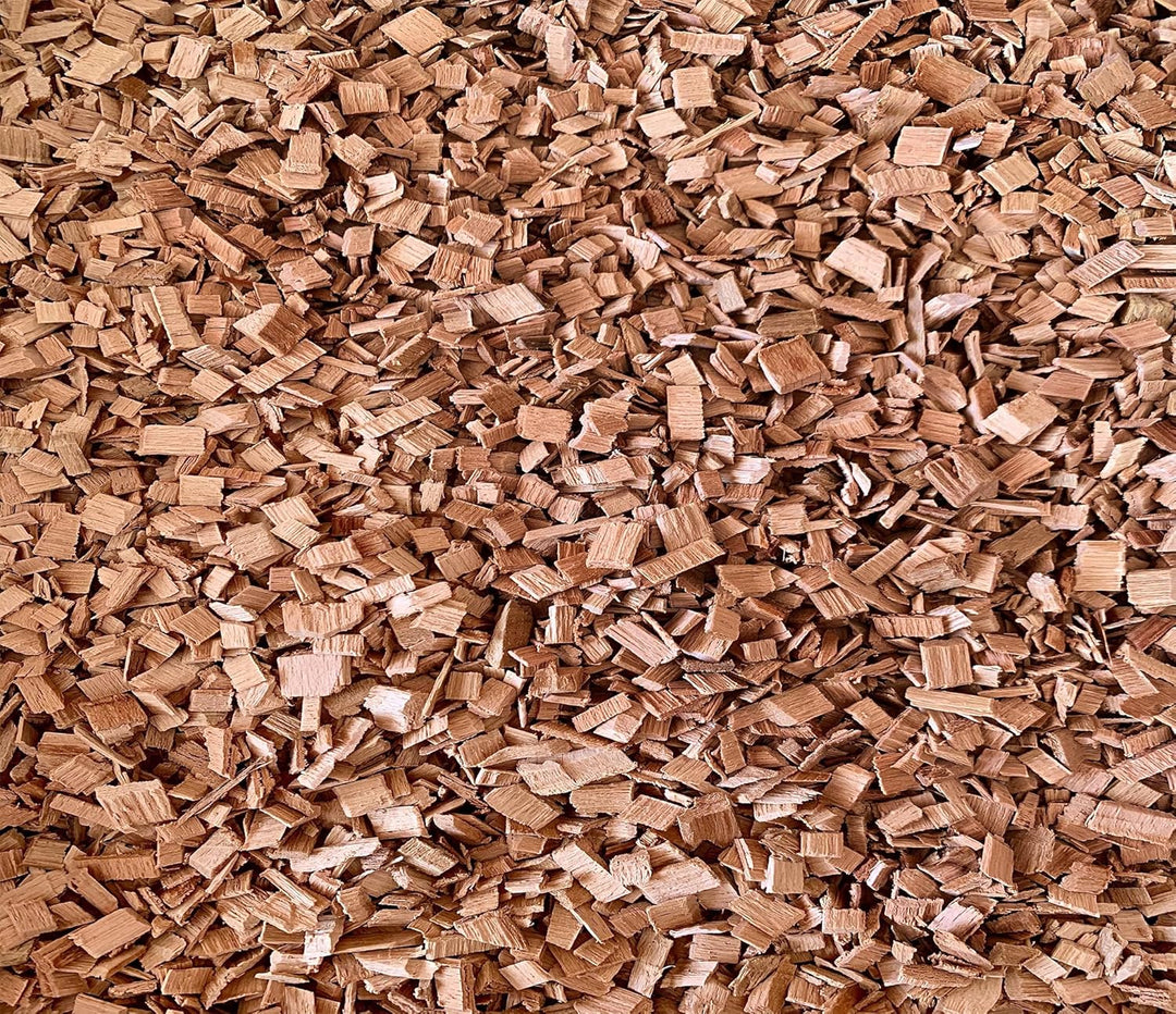 PINI 15 Kg Räucherchips Eiche 6-12 mm Smoking Chips Räucherspäne