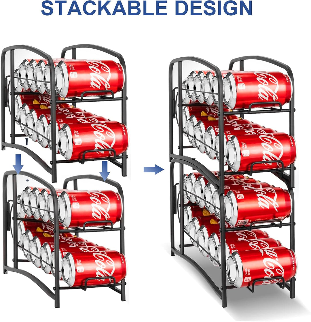 Bomclap Rollen Dosenspender Dosenhalter Kühlschrank Organizer, 2er Set Kühlschrank Dosenspender für