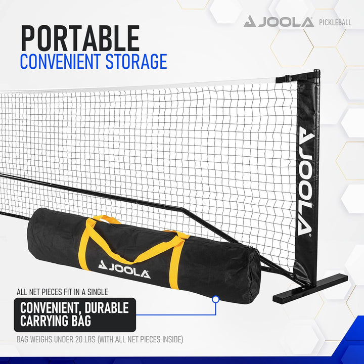 JOOLA Essentials Pickleball-Netz – Höhe 91,4 cm an Pfosten und 86,4 cm in der Mitte, USAPA empfohlen