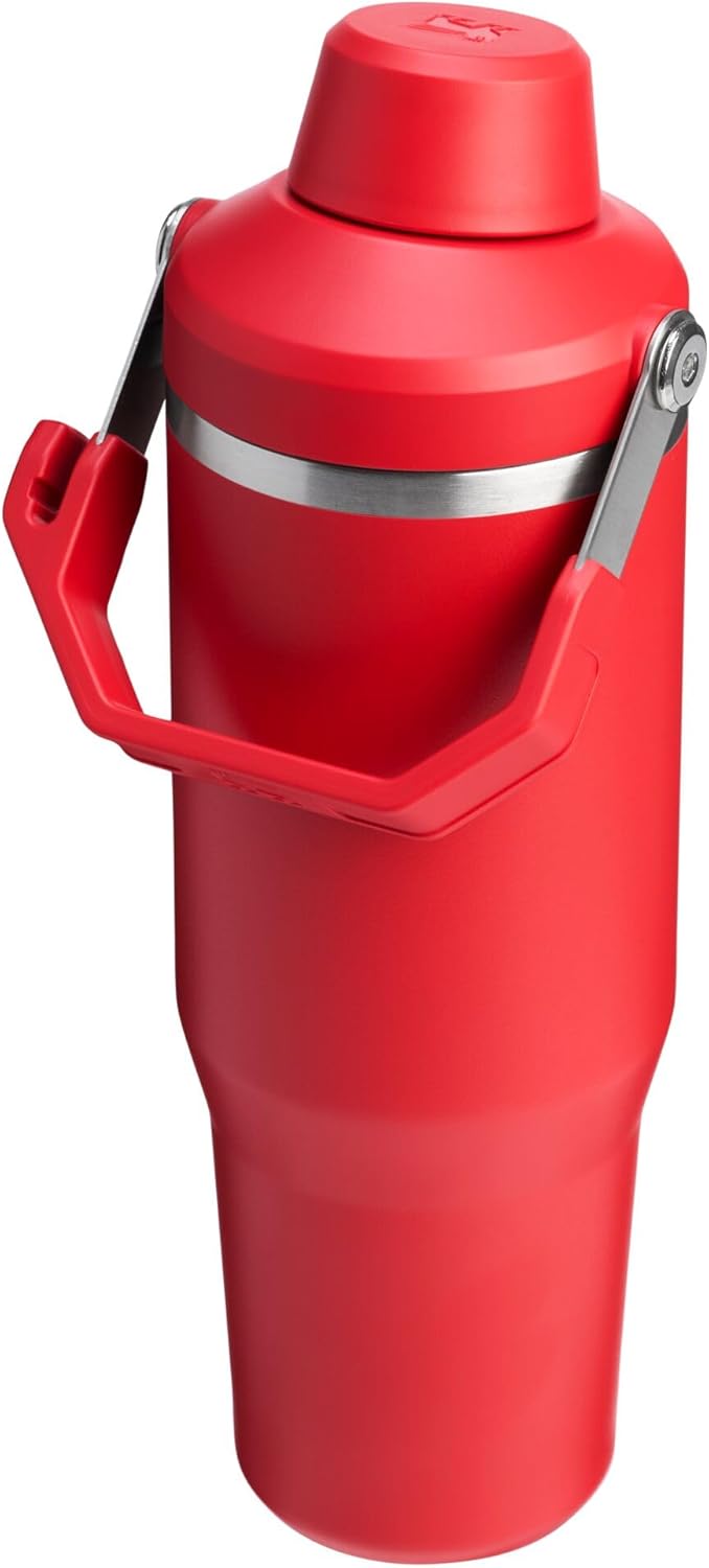 STANLEY IceFlow 2.0 Trinkbecher mit Griff, 850 ml, abgewinkelter Auslaufdeckel, auslaufsichere Wasse