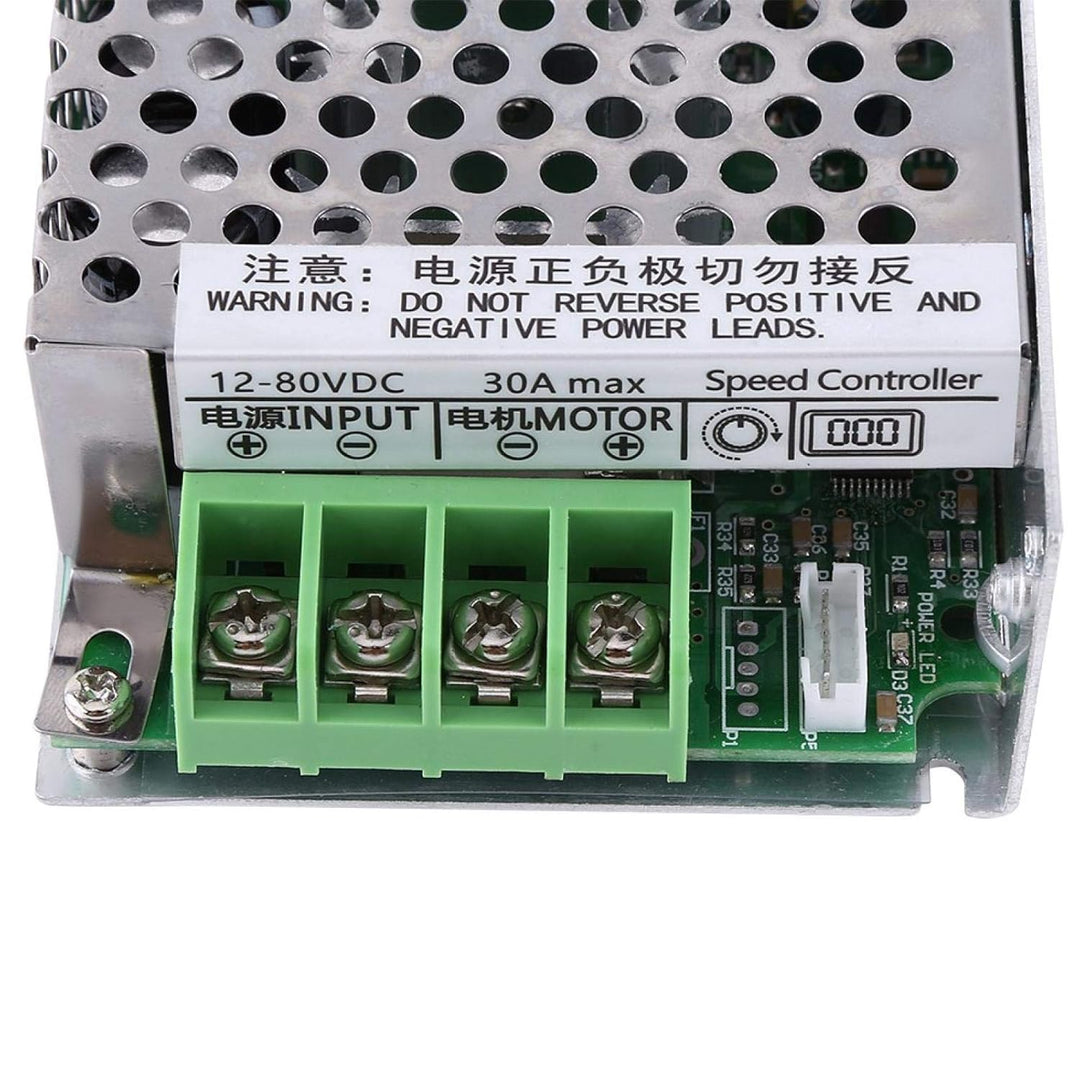 12-80 V DC 30A PWM-Controller Motordrehzahlregler Motorregler mit digitaler Anzeige