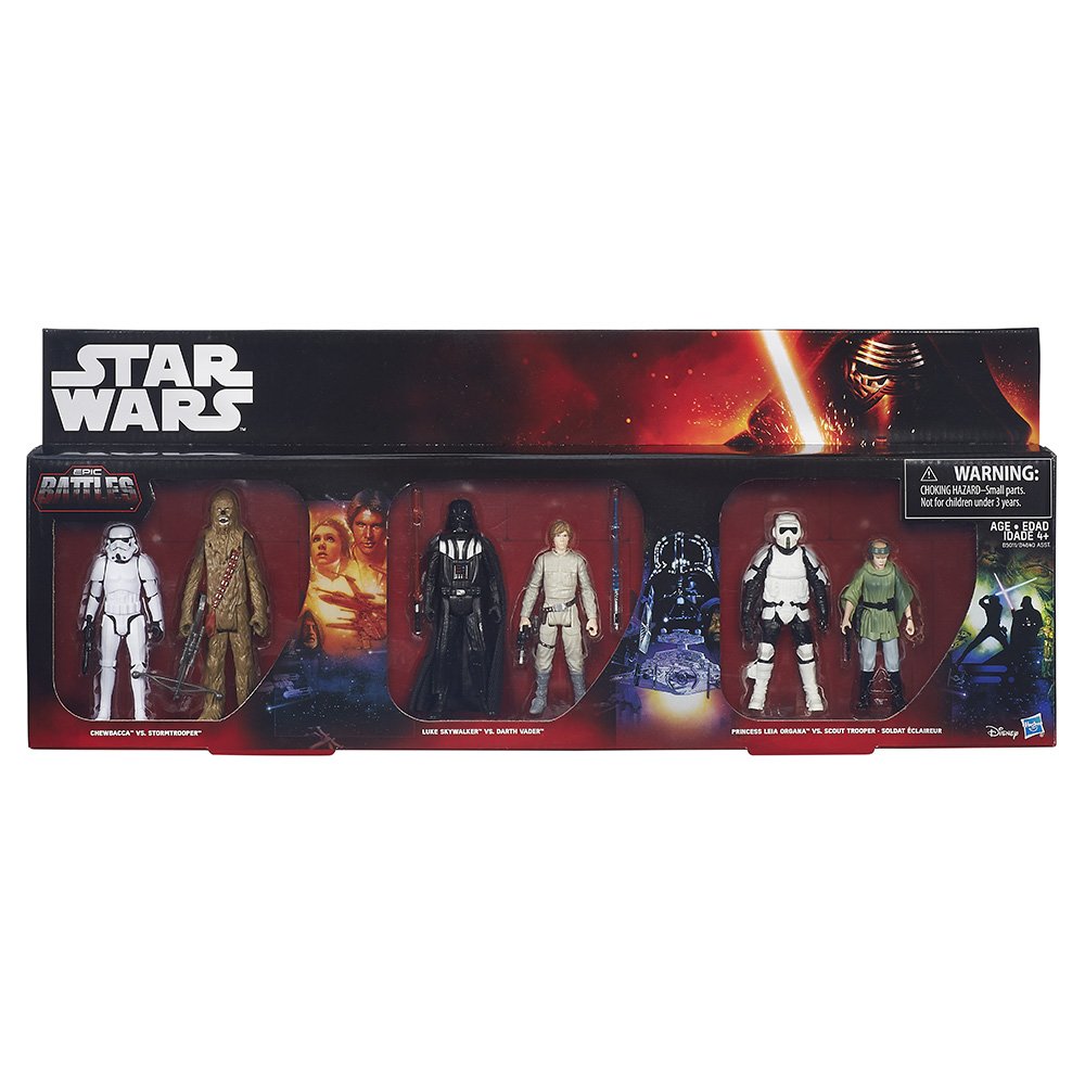 Star Wars Figuren Set 6er Pack Saga Battle Pack (B5010) Episode 1-3 Charaktere B4840