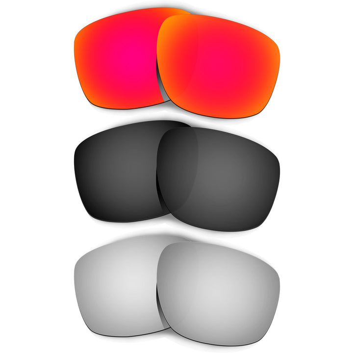 HKUCO Plus Replacement Lenses For Oakley Sliver - 3 pair Combo Pack
