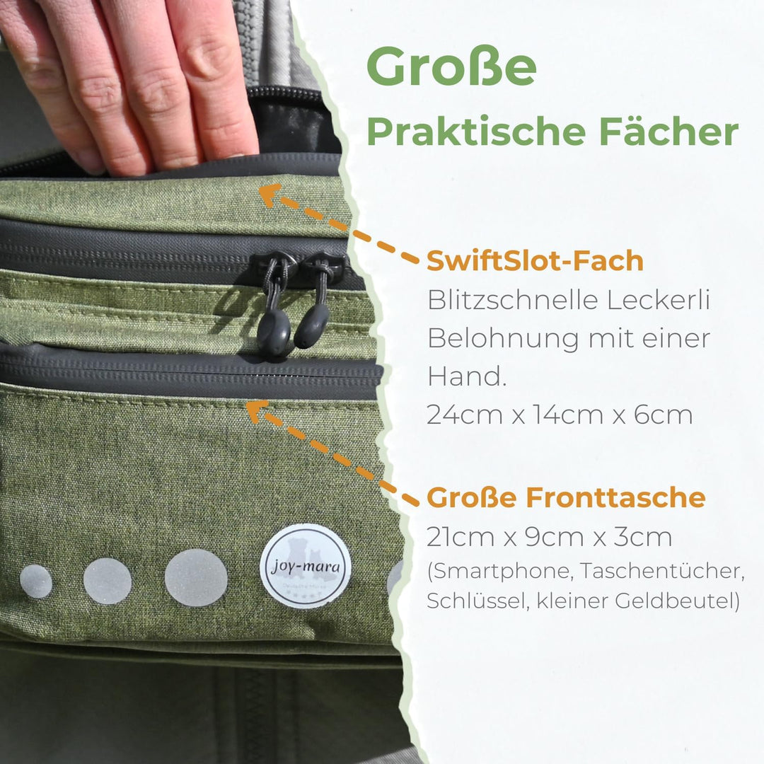 Leckerlitasche für Hunde - wasserdichte Hunde Leckerlitasche & Bauchtasche Hundetraining, Gassi Tasc