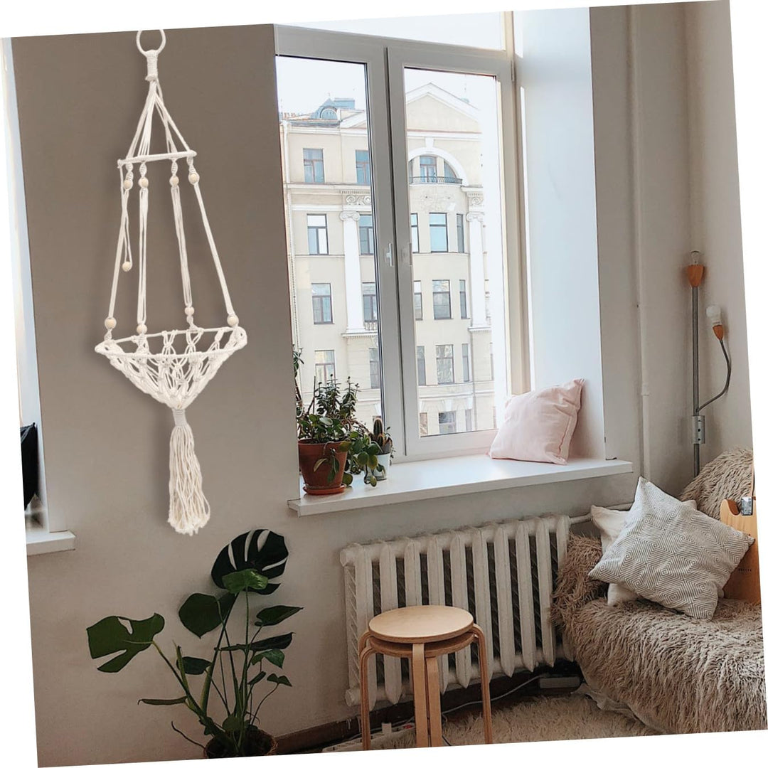 VANZACK Dekorative Katzenhängematte Aus Makramee Woven Cat Swing Toy Für Kleine Haustiere Kreatives