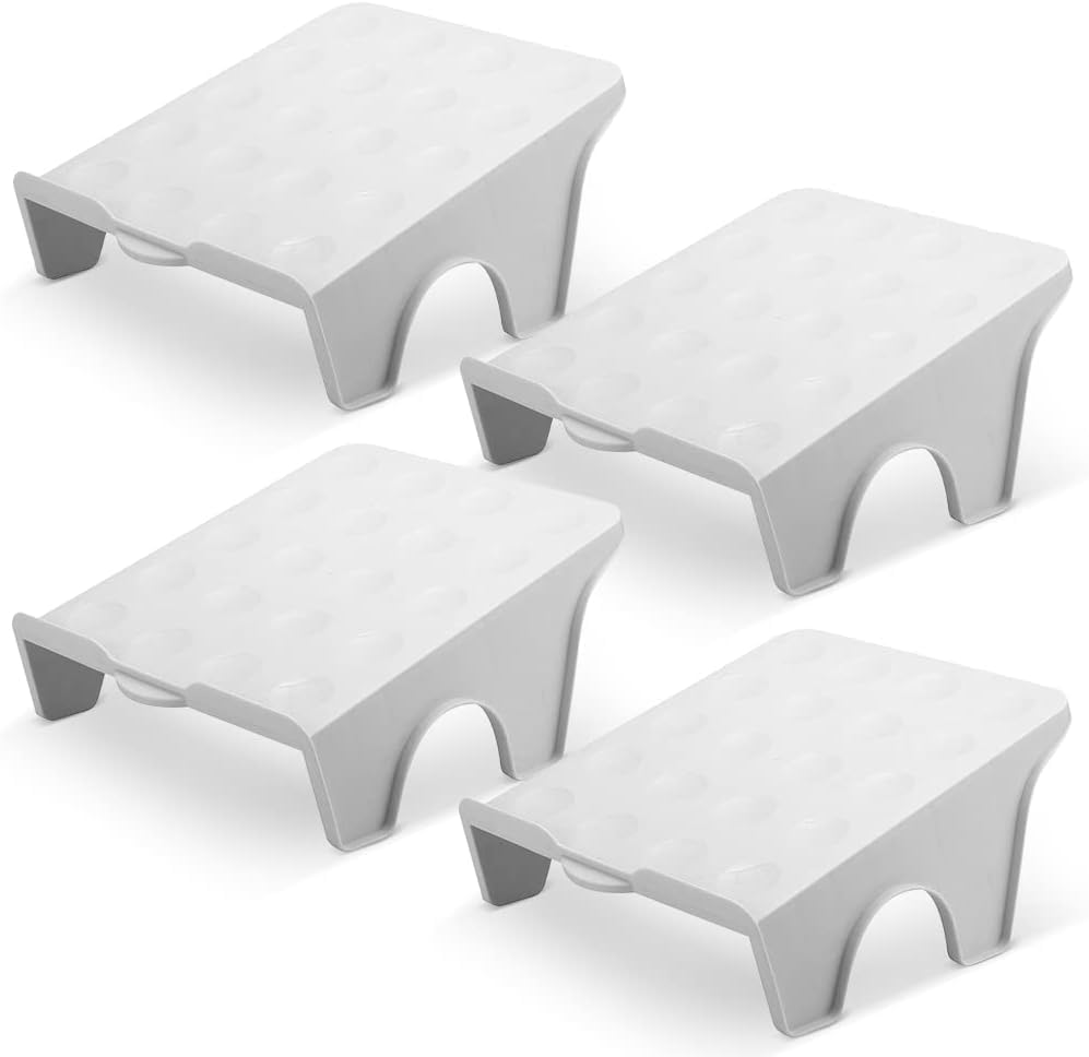 Schuhregale, 4 Stück Schuhschlitze Organizer, Rutschfeste Schuhschlitze, Doppelschicht Schuhregal Sc
