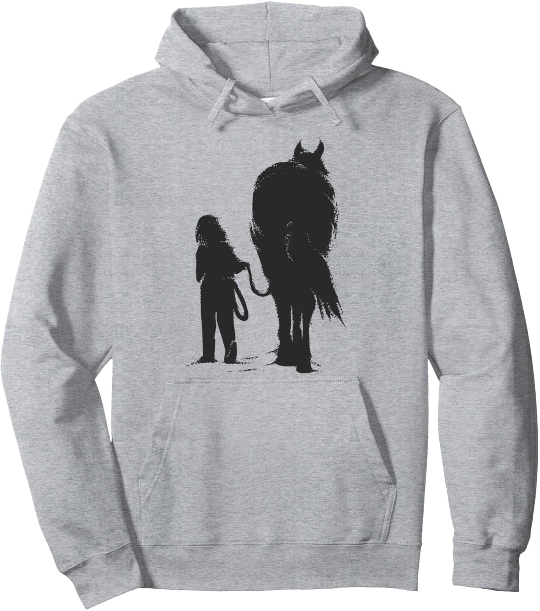 Mädchen mit Pferd Pullover Hoodie